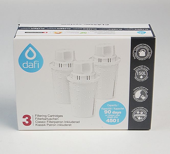 Hovedbilde Filtere 3-pk til Astra Vannfilterkanne/ DAFI/Anna ...